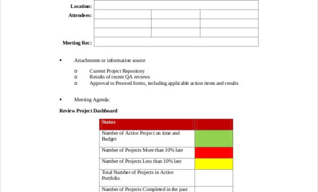 9 Project Meeting Agenda Template Word Pdf Free Within Free Project Team Meeting Agenda Template