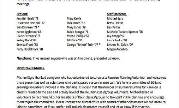 9 Reunion Agenda Templates Free Word Pdf Format For Program Agenda Template