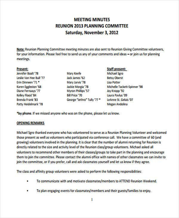 9 Reunion Agenda Templates Free Word Pdf Format For Program Agenda Template