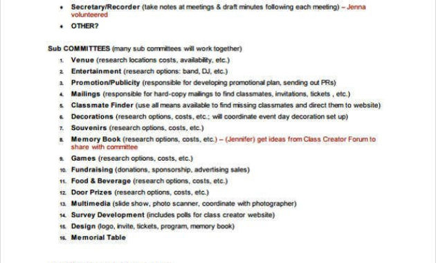 9 Reunion Agenda Templates Free Word Pdf Format With Quality Off Site Meeting Agenda Template