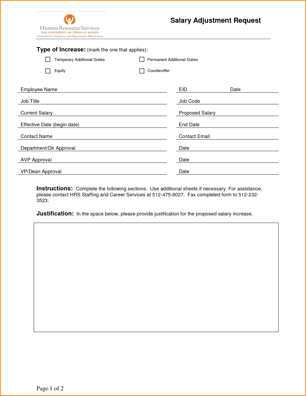 9 Salary Change Form Template Simple Salary Slip Throughout Printable Salary Proposal Template