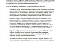 9 Sammple Affirmative Action Plan Templates Sample Inside Affirmative Action Plan Template For Small Business