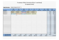 9 To 5 Work Schedule Template 9 To 5 Work Schedule Within Quality Multi Day Meeting Agenda Template