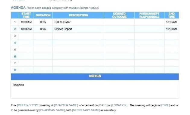 910 Microsoft Office Agenda Template Aikenexplorer For Dental Office Meeting Agenda Template