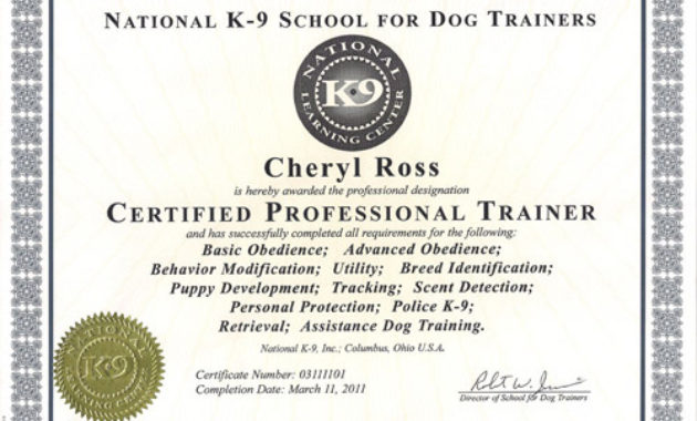 About Us Take The Lead Dog Training With Free Dog Obedience Certificate Template