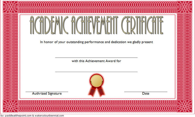 Academic Achievement Certificate Template 10 Fresh Ideas In Awesome Academic Certificate