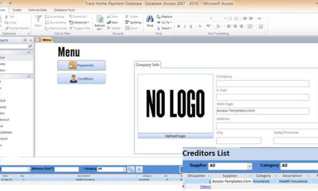 Access 2013 Contact Management Database Template Ontoy With Regard To Small Business Access Database Template