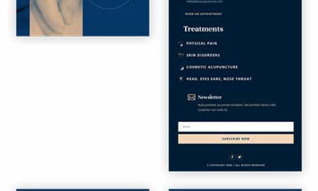 Acupuncture Header Footer Layout Free Download In Acupuncture Business Plan Template