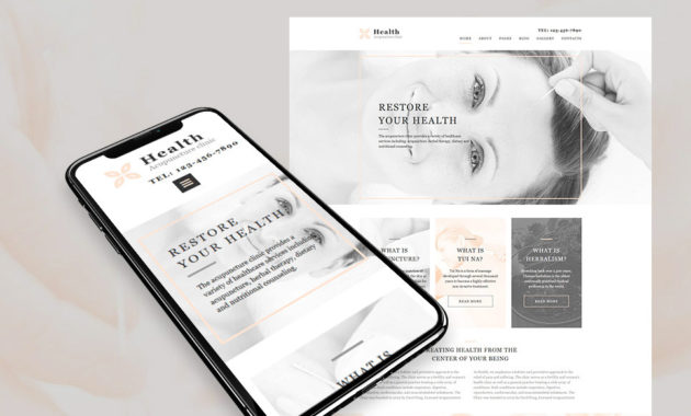 Acupuncture Website Design For A Clinic Motocms Throughout Acupuncture Business Plan Template