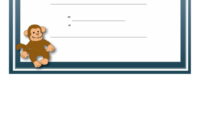 Adoption Certificate Stuffed Animal Monkey Certificate With Stuffed Animal Birth Certificate Templates