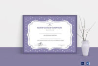 Adoption Certificate Template 19 Free Pdf Psd Format With Pet Adoption Certificate Editable Templates