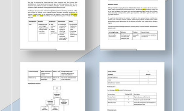 Advertising Consulting Business Plan Template Word Doc Throughout Consulting Business Plan Template Free