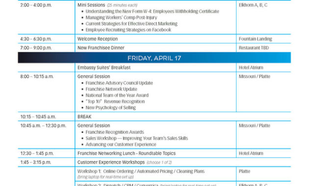 Agenda April 1618 2020 Omaha Ne Intended For Awesome Vendor Meeting Agenda Template