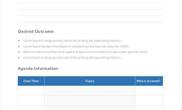 Agenda Template 35 Free Wordpdf Document Download With Regard To Best Word Agenda Template Free Download