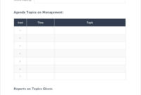 Agenda Template 35 Free Wordpdf Document Download Within Best Word Agenda Template Free Download