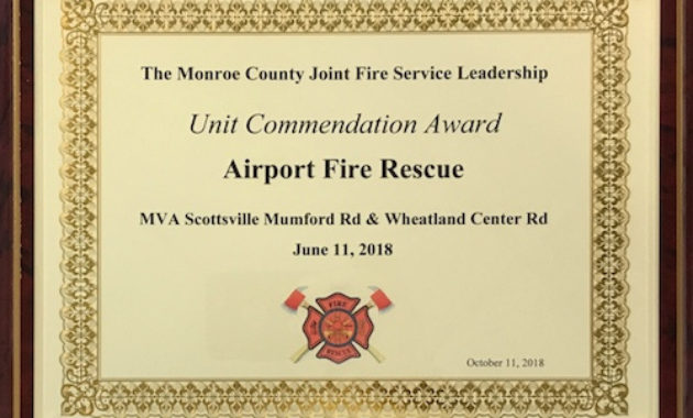 Airport Firefighters Recognized For Mutual Aid Response To Throughout Firefighter Certificate Template