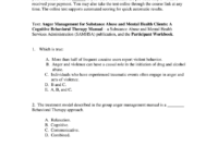 Anger Management Certificate Template Database For Anger Management Certificate Template Free