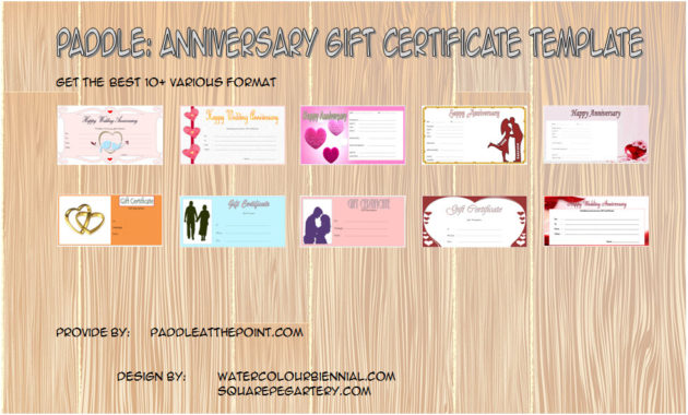 Anniversary Gift Certificate Free 2020 Templates Ideas With Printable Anniversary Gift Certificate Template Free
