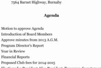 Annual Board Meeting Agenda Template Inside Printable Girl Scout Parent Meeting Agenda Template