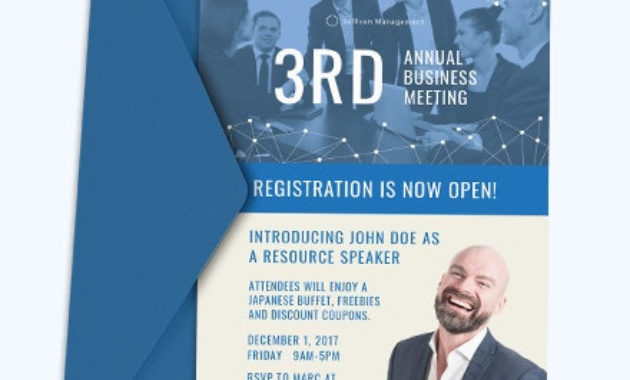 Annual Business Meeting Invitation Template Word Psd With Regard To Best Meeting Invite Template