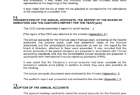 Annual General Meeting Agenda Sample Free Download Pertaining To Plc Meeting Agenda Template