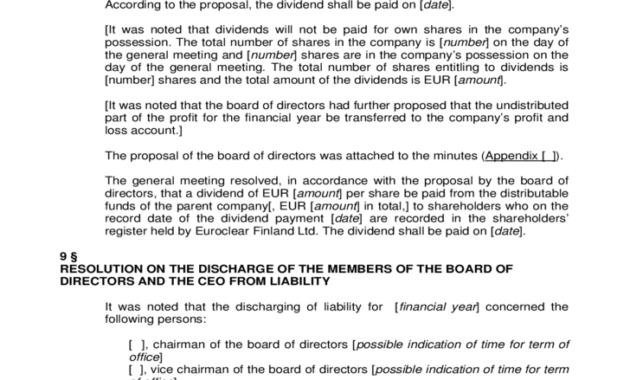 Annual General Meeting Agenda Sample Free Download Throughout Plc Meeting Agenda Template
