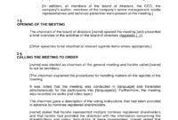 Annual General Meeting Agenda Template 8 Free Templates Regarding Awesome Plc Agenda Template
