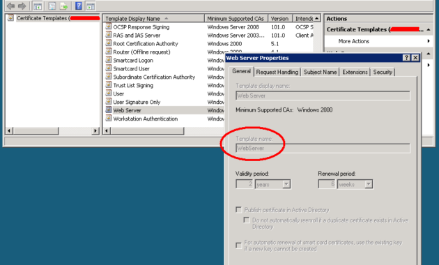 Apache2 Ssl Certificates Signedthe Windows Domain With Regard To Certificate Authority Templates