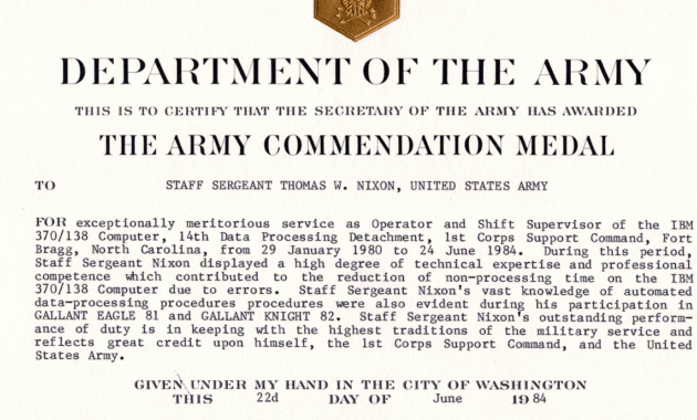 Army Commendation Medal Inside Army Certificate Of Regarding Best Certificate Of Achievement Army Template