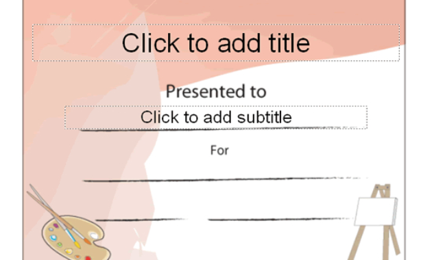 Art Certificate Free Certificate Templates In Academic For Art Award Certificate Template