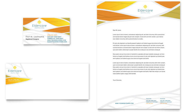 Assisted Living Business Card Letterhead Template Design For Non Medical Home Care Business Plan Template