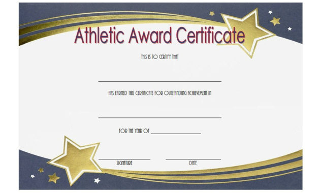 Athletic Award Certificate Template 10 Best Designs Free Within Scholarship Certificate Template