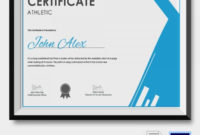 Athletic Certificate 5 Word Psd Format Download Free For Awesome Athletic Certificate Template