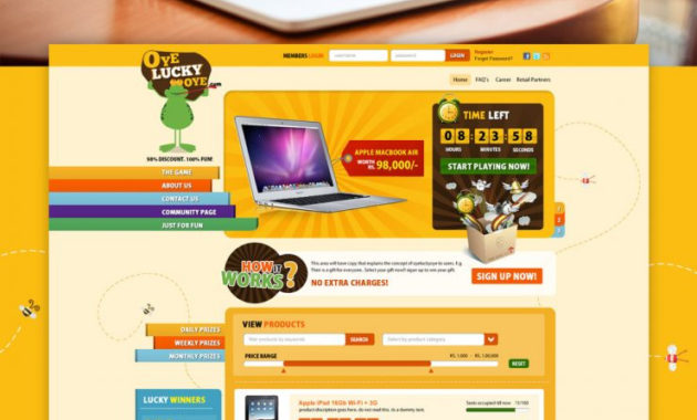 Auction Website Template Free Psd Download Psd Inside Template For Business Website Free Download