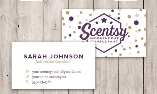 Authorized Scentsy Vendor Scentsy Dots Business Card Custom Throughout Scentsy Business Card Template