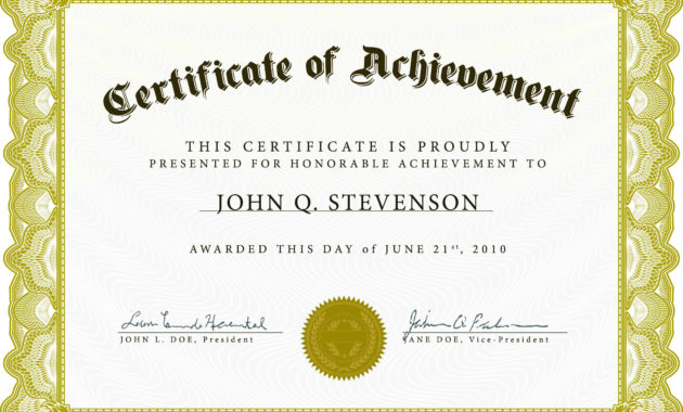 Award Certificate Sample Business Mentor Within Awesome Honor Award Certificate Template
