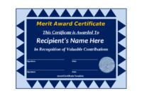 Award Certificate Template Edit Fill Sign Online Pertaining To Certificate Of Merit Templates Editable