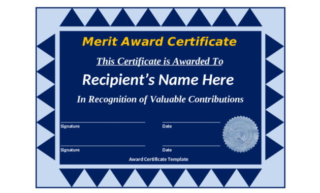 Award Certificate Template Edit Fill Sign Online Pertaining To Certificate Of Merit Templates Editable