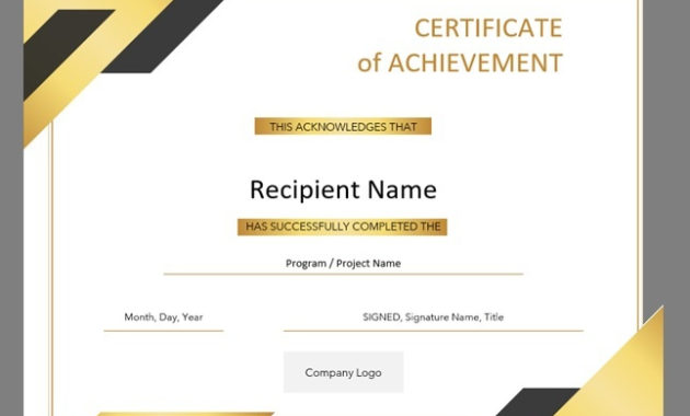 Award Certificate Templates 15 Free Printable Ms Word Inside Free Template For Certificate Of Award