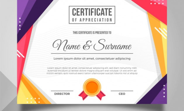Award Certificate Vectors Photos And Psd Files Free Pertaining To 5K Race Certificate Template
