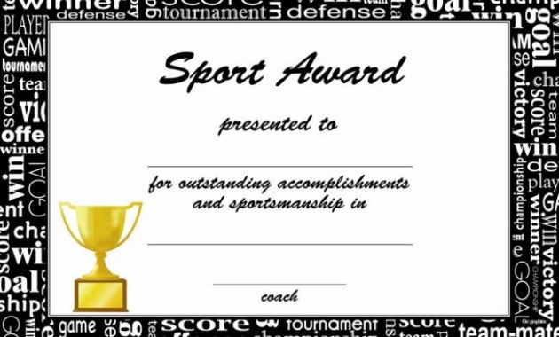 Award Certificates A4 Printable Certificates Diplomas Within Awesome Soccer Certificate Template Free 21 Ideas