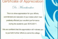 Awesome Employee Appreciation Certificate Template Pertaining To Employee Recognition Certificates Templates Free