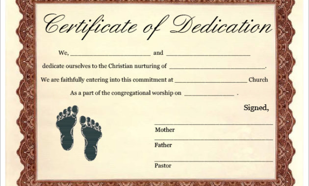 Baby Dedication Certificate Template Business In Printable Baby Shower Gift Certificate Template Free 7 Ideas