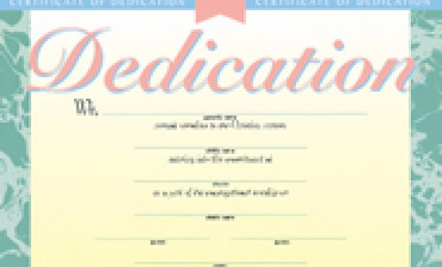 Baby Dedication Certificate Template Business Pertaining To Amazing Free Printable Baby Dedication Certificate Templates
