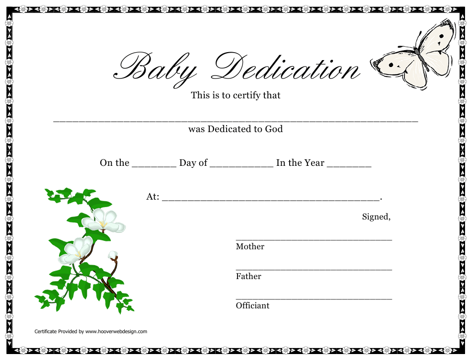 Baby Dedication Certificate Template Download Printable Intended For Baby Dedication Certificate Template