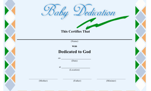 Baby Dedication Certificate Template Download Printable Throughout Baby Dedication Certificate Templates