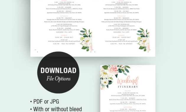 Bachelorette Itinerary Template Hen Do Timeline Planner Etsy Inside Printable Bachelorette Party Agenda Template