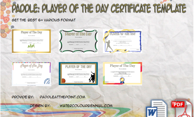 Badminton Certificate Template 8 Latest Designs Free Intended For Badminton Achievement Certificates