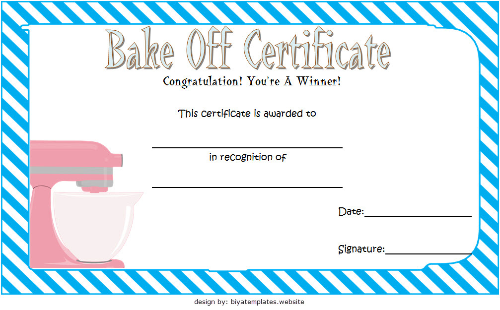 Bake Off Certificate Template 7 Best Ideas Regarding Winner Certificate Template