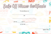 Bake Off Certificate Template 7 Best Ideas Within Best Great Job Certificate Template Free 9 Design Awards